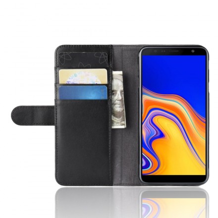 Housse Samsung Galaxy J4 Plus Cuir Fendu