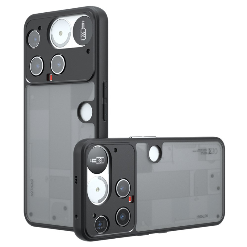 Coque Nothing Phone (3) 5G Finition Mate Transparente Noire