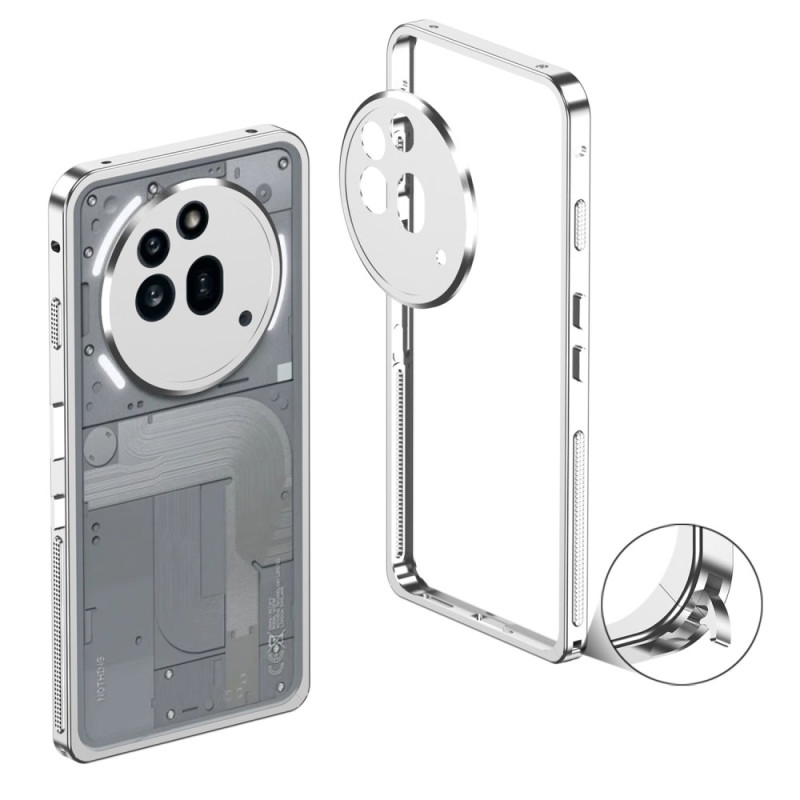Coque Nothing Phone (3a) Pro Cadre Métallique et Protection d'Objectif