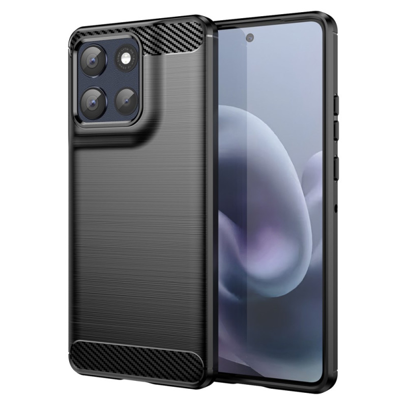Coque Moto G86 5G Fibre Carbone Brossée