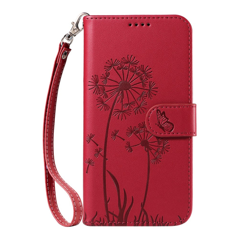 Housse Moto G86 5G Pissenlits à Lanière