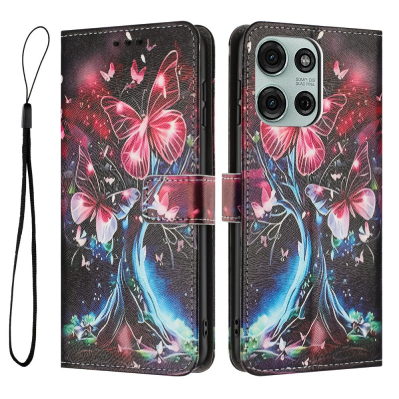 Housse Moto G86 5G / G86 Power 5G Arbre aux Papillons