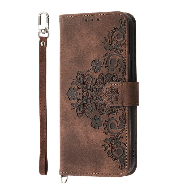 Housse Moto G56 5G Effet Daim Dentelle