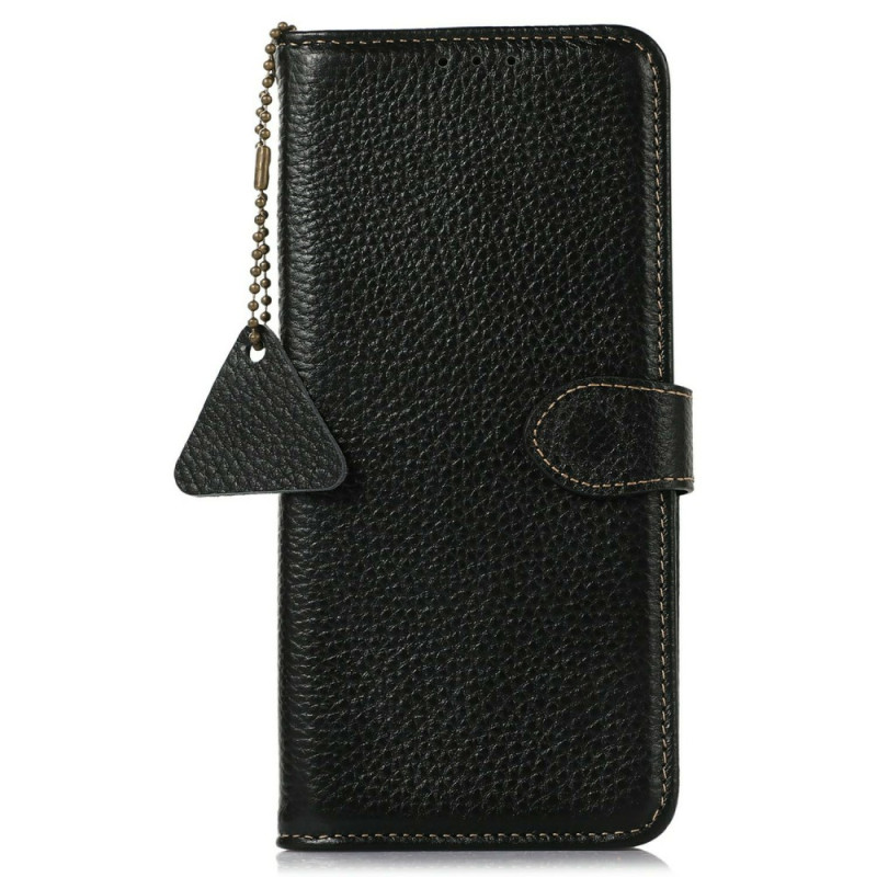 Housse Moto G56 5G RFID Cuir Véritable