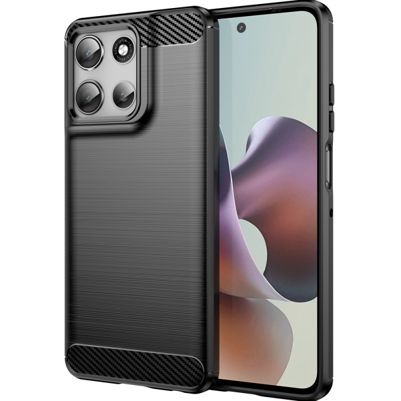 Coque Moto G56 5G Fibre Carbone Brossée