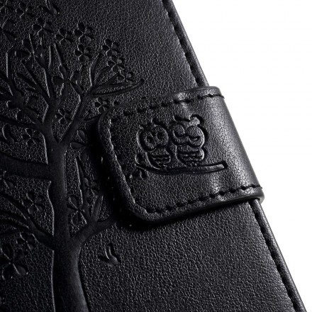 Housse Huawei Y7 2019 Arbre et Hiboux à Lanière Housse Huawei Y7 2019 Arbre et Hiboux à Lanière