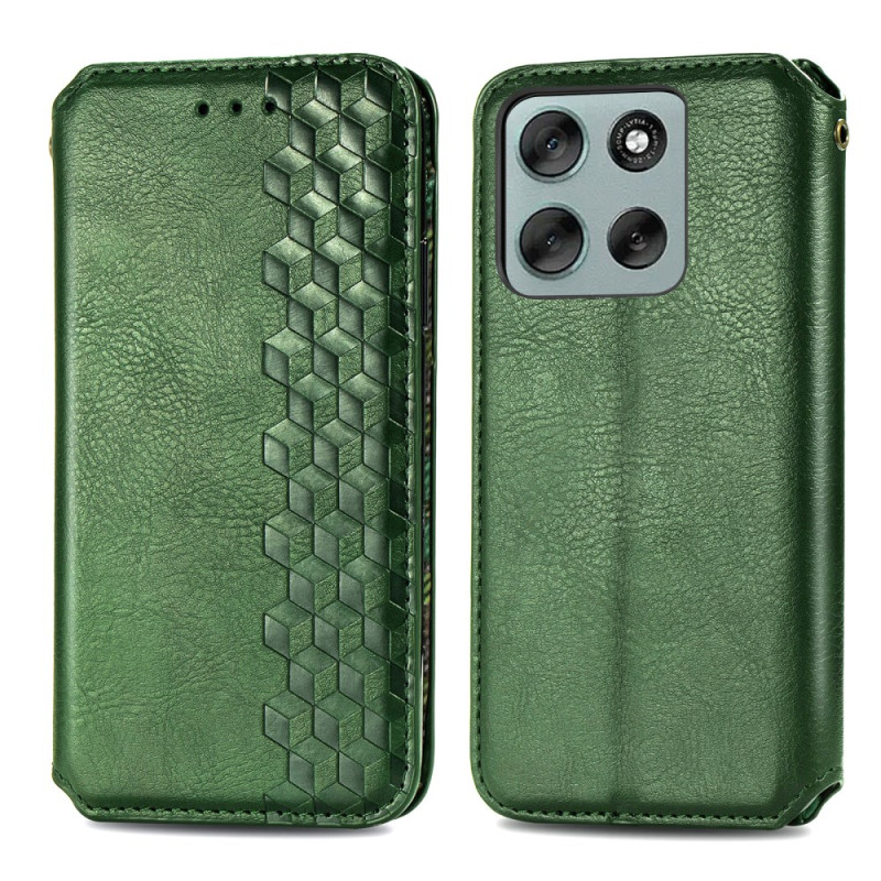 Flip Cover Moto G56 5G Effet Daim Frise
