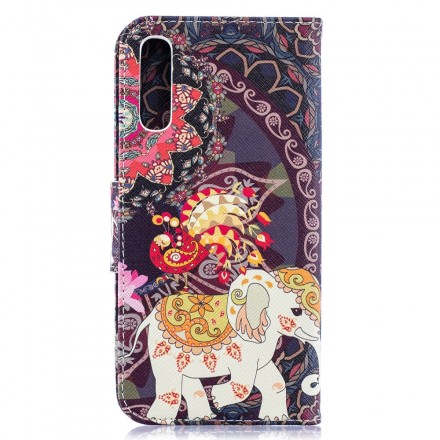 Housse Samsung Galaxy A50 Mandala Éléphants Ethniques Housse Samsung Galaxy A50 Mandala Éléphants Ethniques