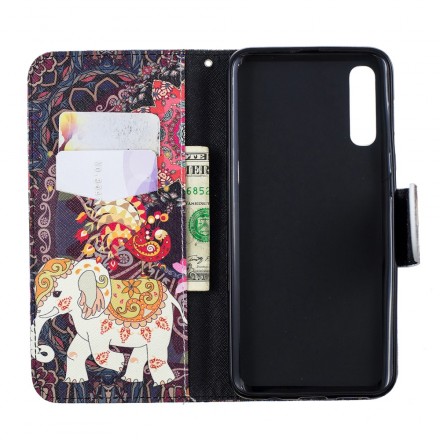Housse Samsung Galaxy A50 Mandala Éléphants Ethniques Housse Samsung Galaxy A50 Mandala Éléphants Ethniques
