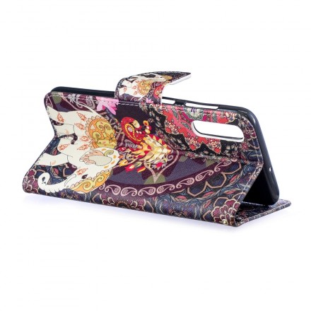 Housse Samsung Galaxy A50 Mandala Éléphants Ethniques Housse Samsung Galaxy A50 Mandala Éléphants Ethniques