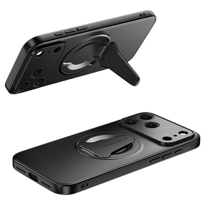 Coque iPhone 17 Pro Max MagSafe Effet Métal Support Intégré