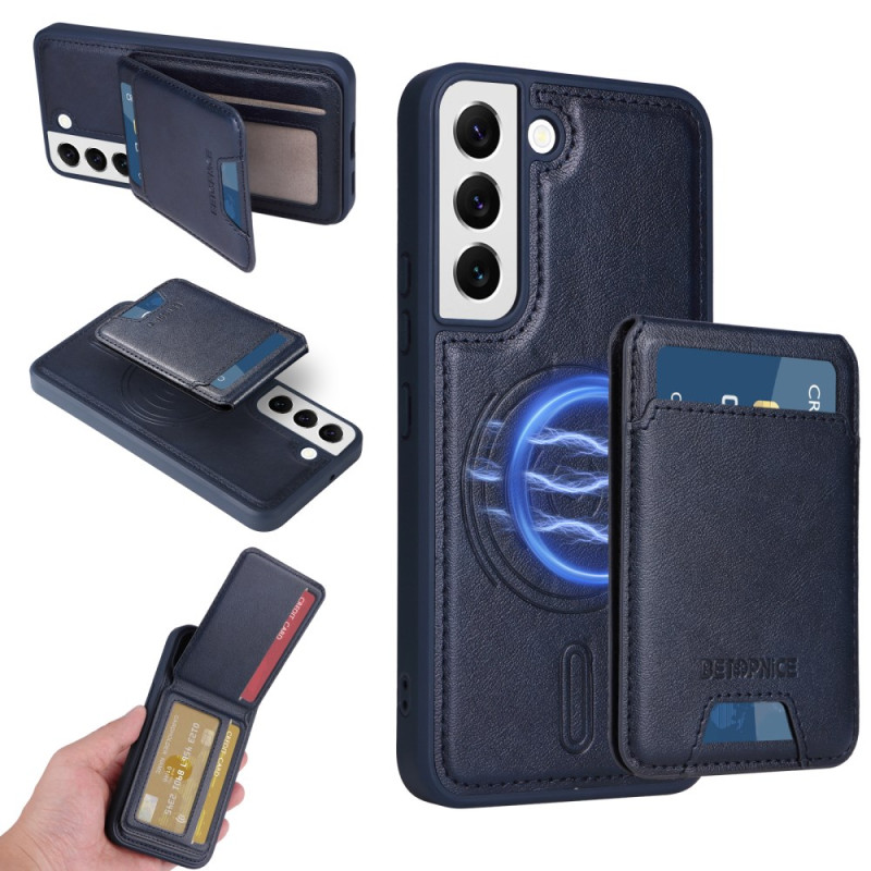 Coque Samsung Galaxy S22 5G Magnétique Porte-Cartes Détachable