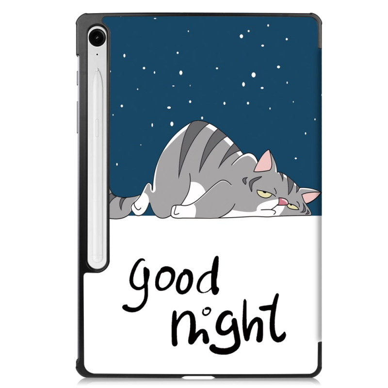 Smart Case Samsung Galaxy Tab S10 Lite Renforcée Porte-Stylet Good Night