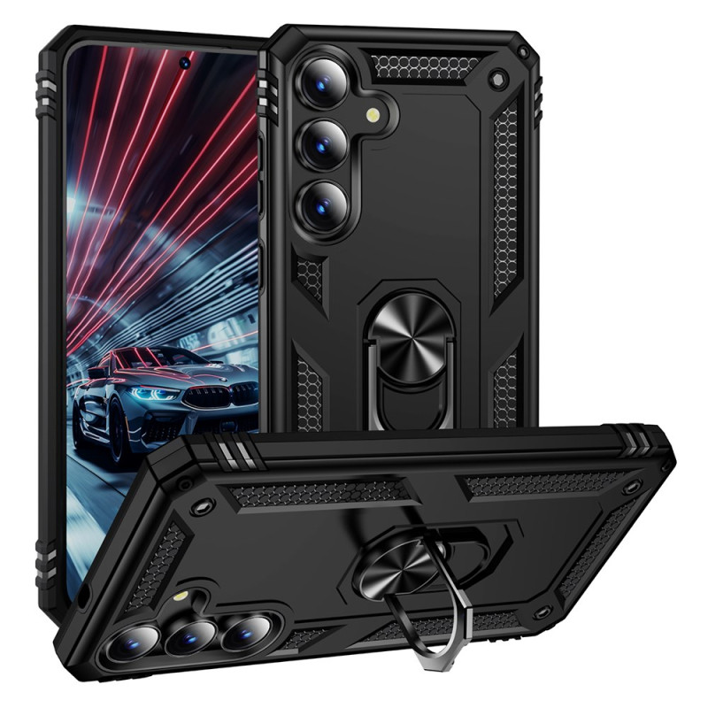 Coque Samsung Galaxy S25 FE Robuste avec Anneau-Support Rotatif à 360°