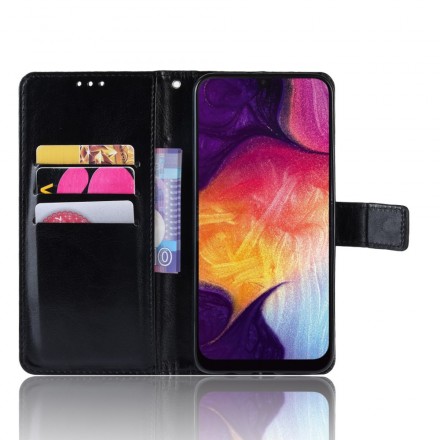 Housse Samsung Galaxy A50 Simili Cuir Carrée