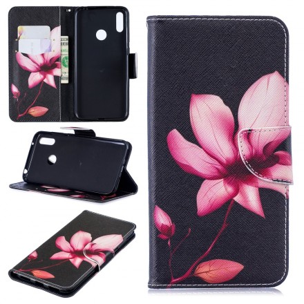 Housse Huawei Y7 2019 Fleur Rose