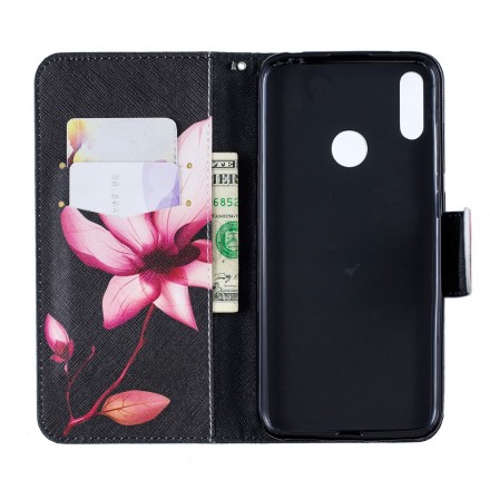 Housse Huawei Y7 2019 Fleur Rose