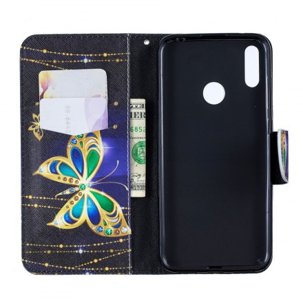 Housse Huawei Y7 2019 Papillon Magique