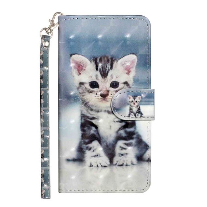 Housse Xiaomi Redmi 15 4G / 5G Chaton à Lanière