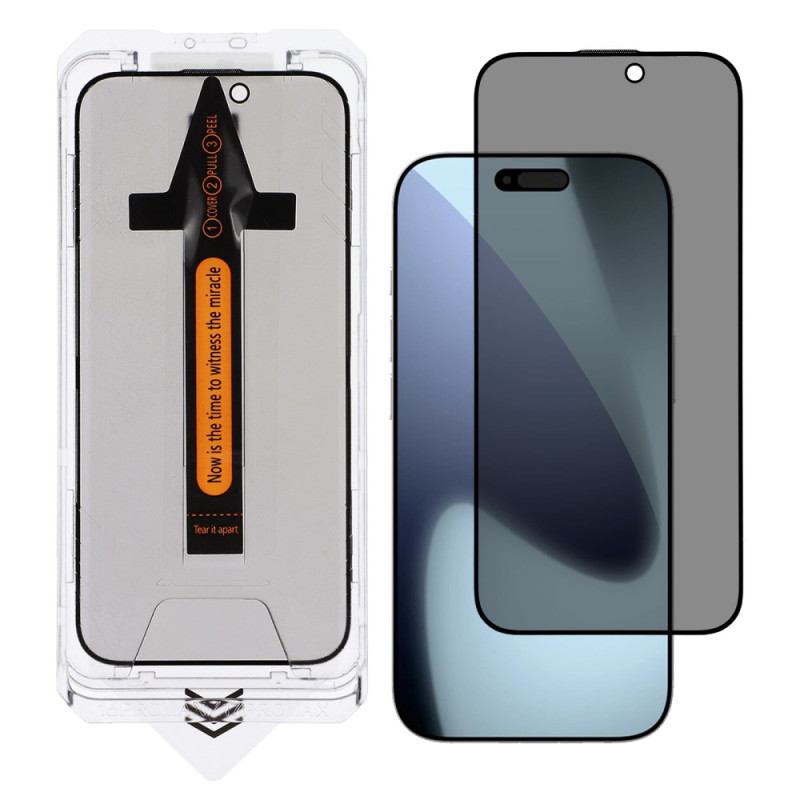 Protection d'Écran Anti-Espion pour iPhone 17 Kit d'Installation