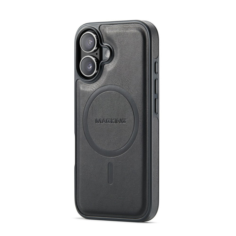 Coque iPhone 17 Compatible MagSafe Effet Cuir Premium