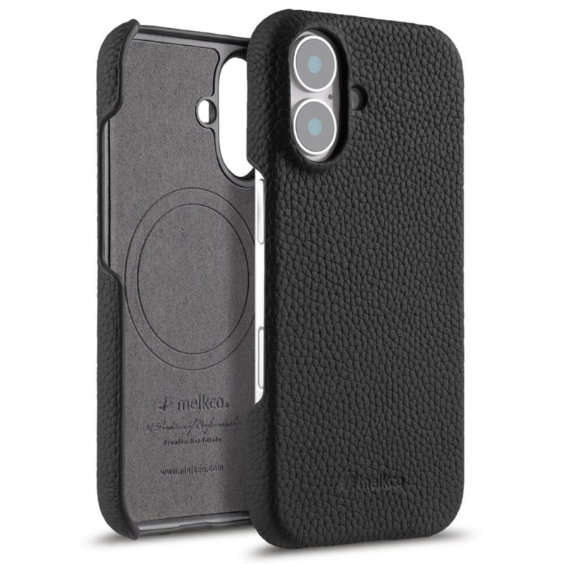 Coque pour iPhone 17 Compatible MagSafe Cuir et Microfibre