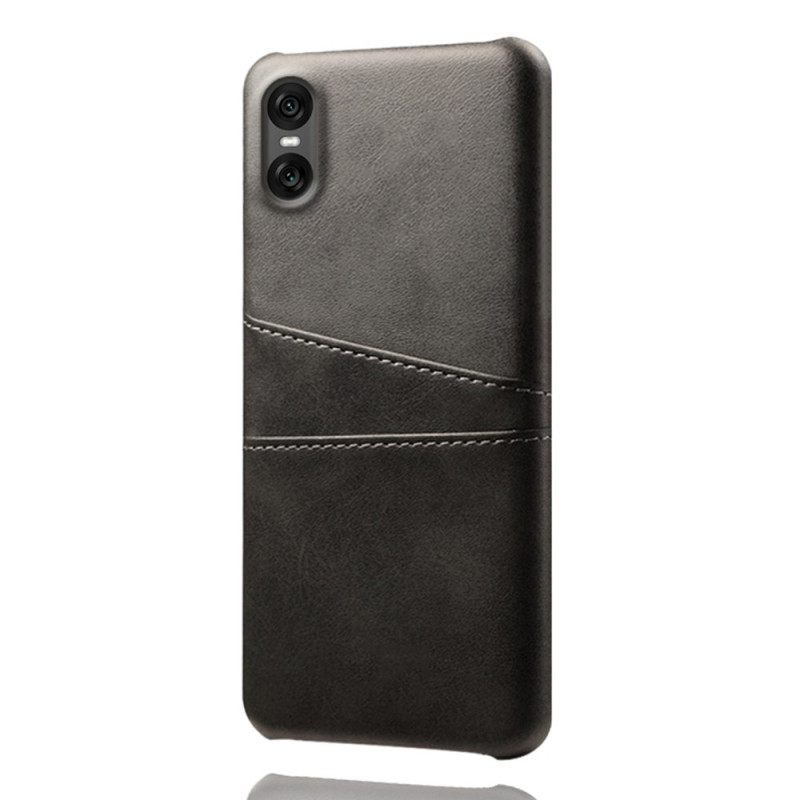 Coque Sony Xperia 10 VII Effet Cuir Porte-Cartes