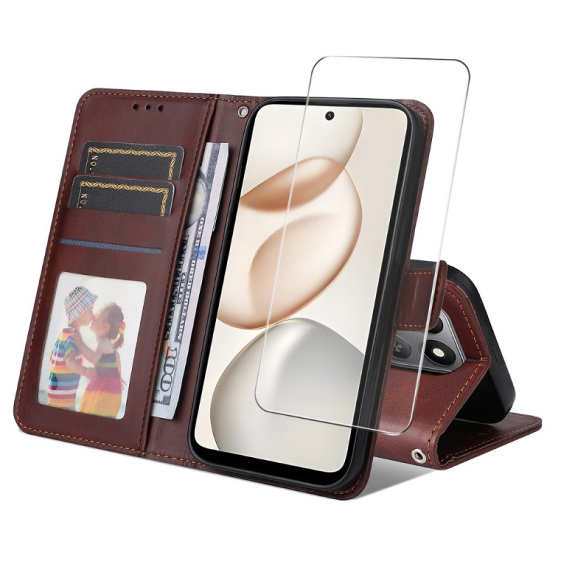 Housse Honor 400 Smart Simili Cuir avec Protecteur Écran en verre Trempé