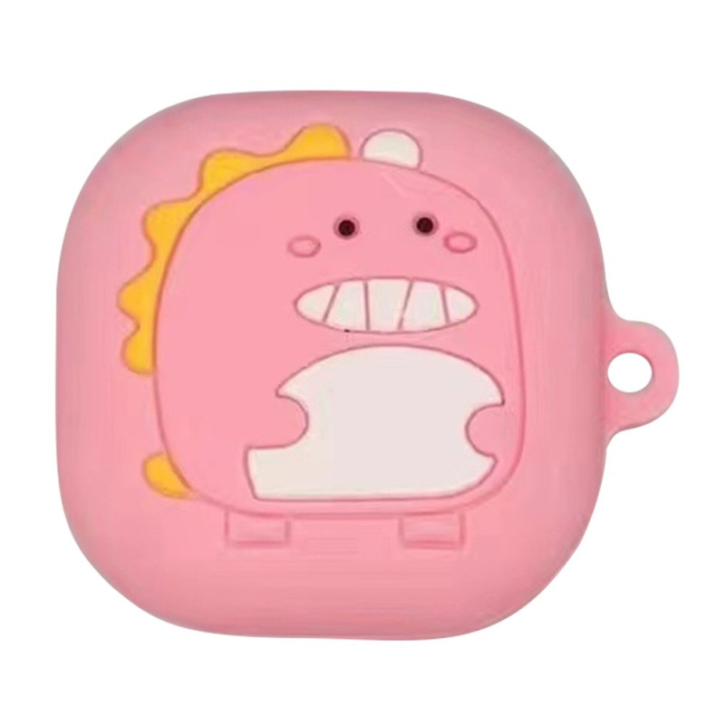 Coque Samsung Galaxy Buds FE Dinosaure Rose