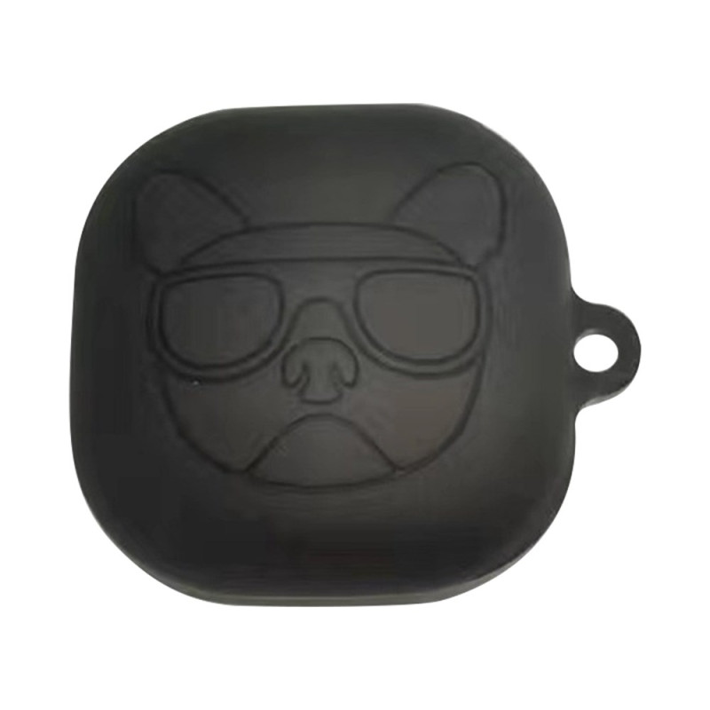 Coque Samsung Galaxy Buds FE Tête de Chien Noir