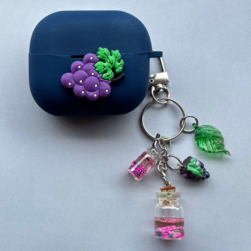 Coque Samsung Galaxy Buds3 Pro / Buds3 Raisin avec Pendentif