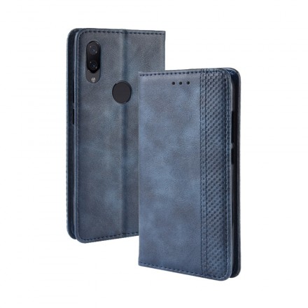 Flip Cover Xiaomi Redmi Note 7 Effet Cuir Vintage Stylisé Flip Cover Xiaomi Redmi Note 7 Effet Cuir Vintage Stylisé