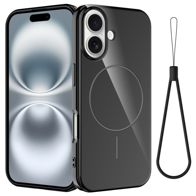 Coque iPhone 16 MagSafe Silicone à Lanière