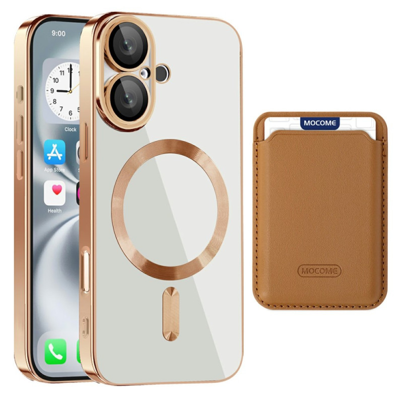 Flip Cover iPhone 16 Plus Compatible MagSafe avec Porte-Cartes