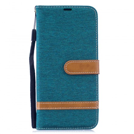 Housse Xiaomi redmi Note 7 Tissu Et Effet Cuir Housse Xiaomi redmi Note 7 Tissu Et Effet Cuir