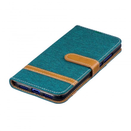 Housse Xiaomi redmi Note 7 Tissu Et Effet Cuir Housse Xiaomi redmi Note 7 Tissu Et Effet Cuir