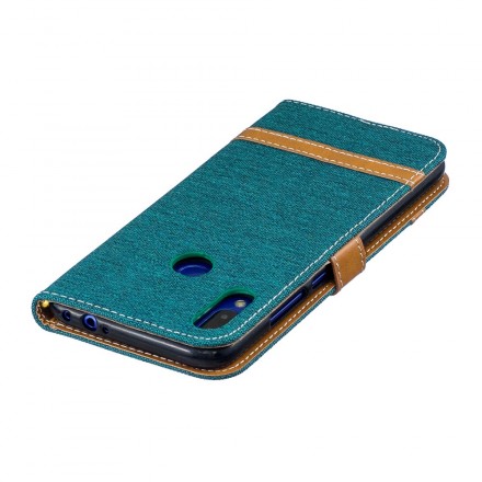 Housse Xiaomi redmi Note 7 Tissu Et Effet Cuir Housse Xiaomi redmi Note 7 Tissu Et Effet Cuir