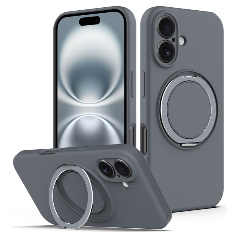 Coque iPhone 16 Plus Magsafe avec Support Rotatif en Métal