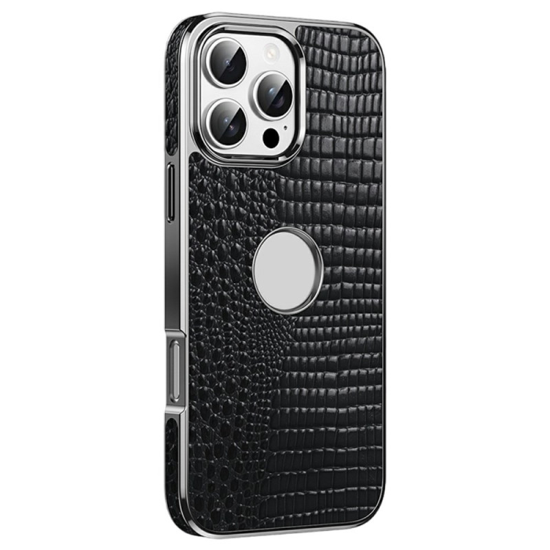 Coque iPhone 16 Pro Max MagSafe Cuir Texture Crocodile