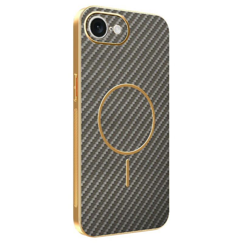 Coque iPhone 16E MagSafe Fibre Carbone Texturée