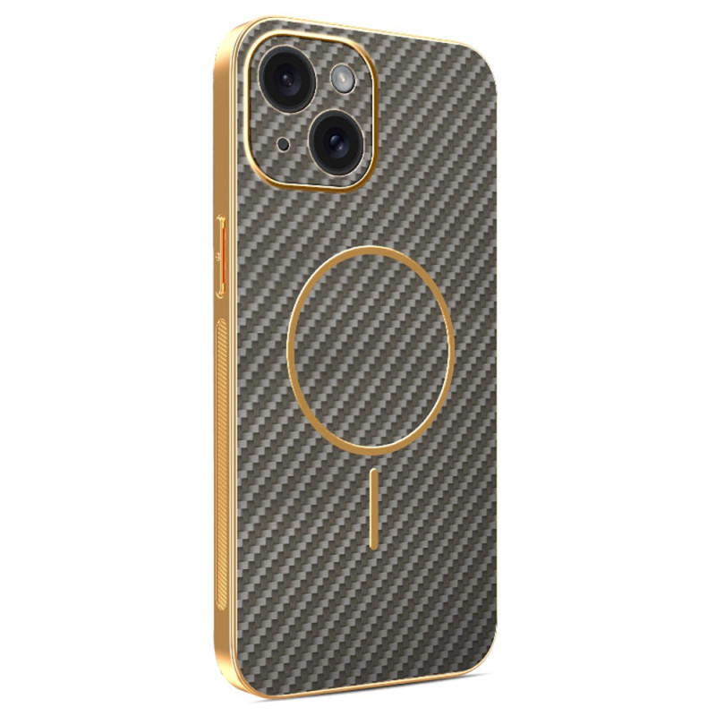 Coque iPhone 15 Magsafe Texture Fibre Carbone