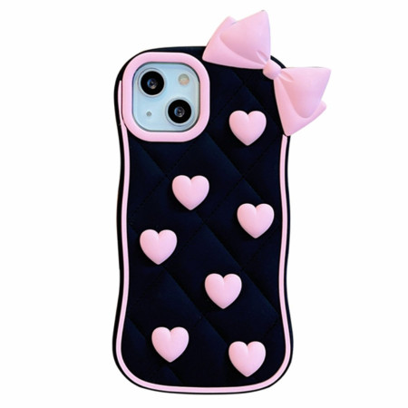 Coque iPhone 15 Nœud et Coeurs