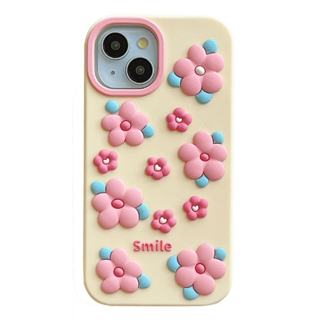 Coque iPhone 15 Sourire Floral