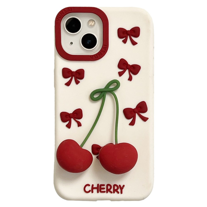 Coque Phone 15 Pendentif Cerise