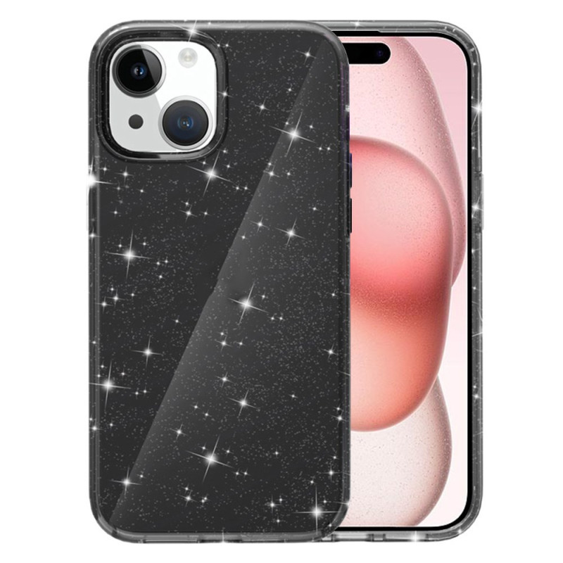 Coque iPhone 15 Teintée et Pailletée