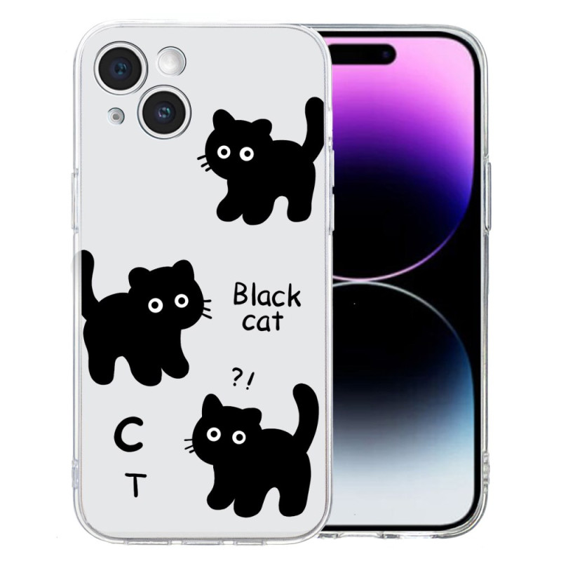 Coque iPhone 15 Black Cat