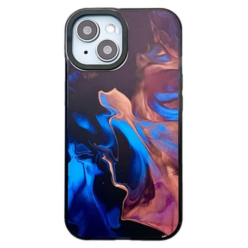 Coque Élégante et Résistante pour iPhone 15 - Motif Rouge et Bleu