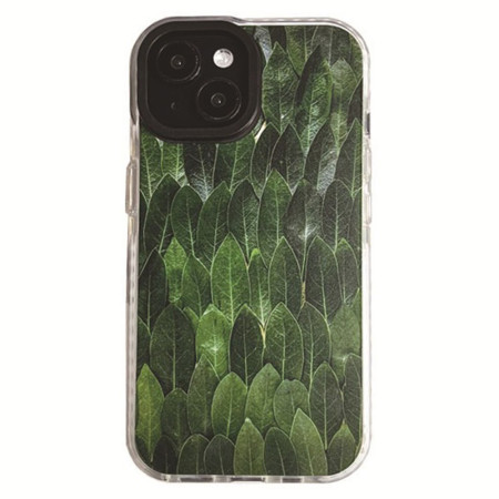 Coque iPhone 15 Feuilles...