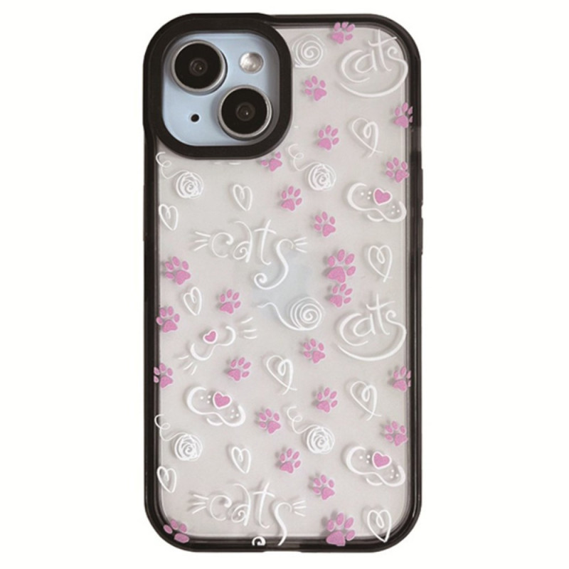 Coque iPhone 15 Pattes de Chat