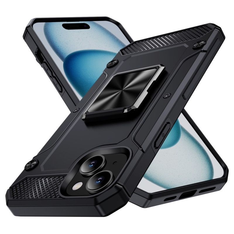 Coque iPhone 15 Support-Anneau Rotatif à 360 degrés,